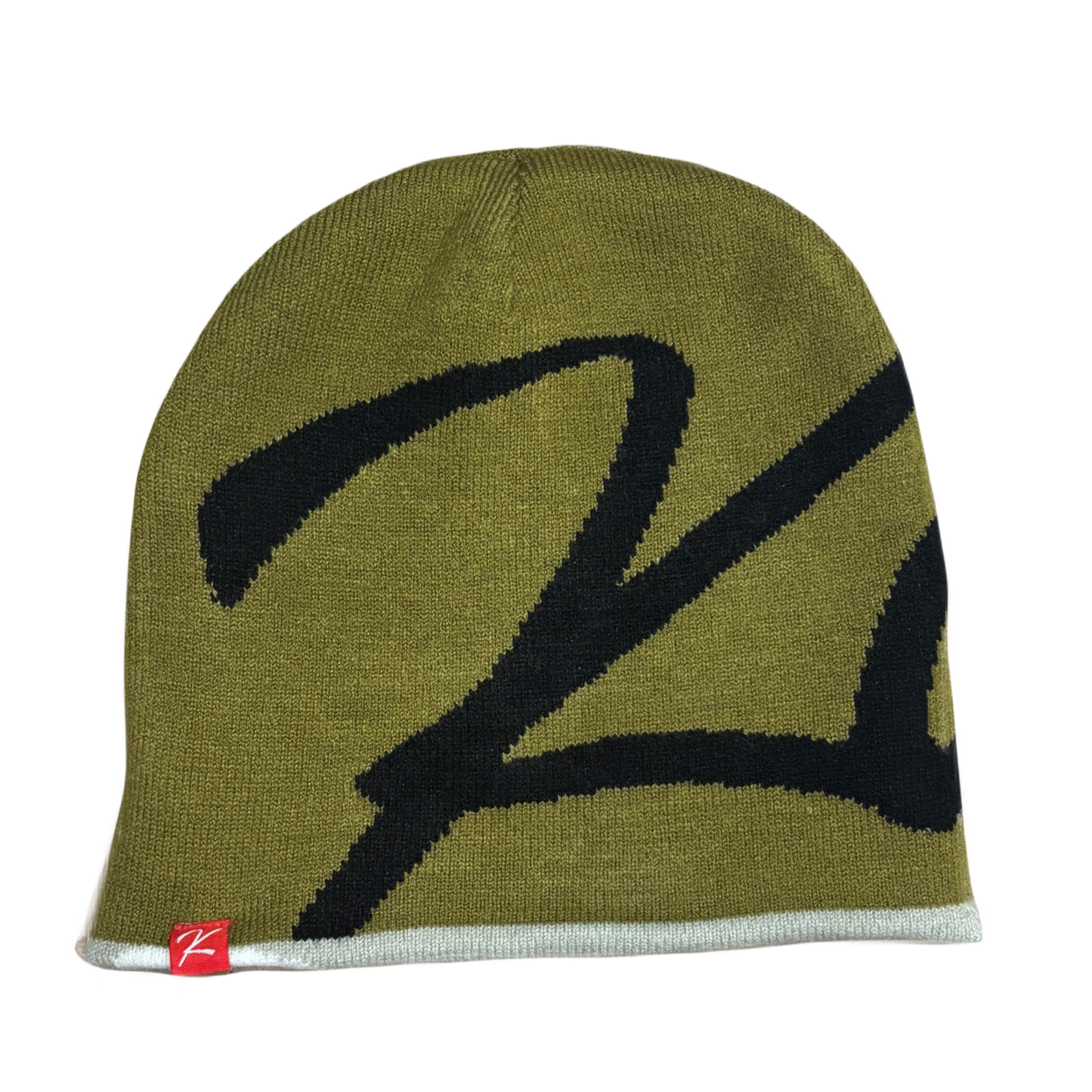 REVERSIBLE BEANIE (GRAY/OLIVE)