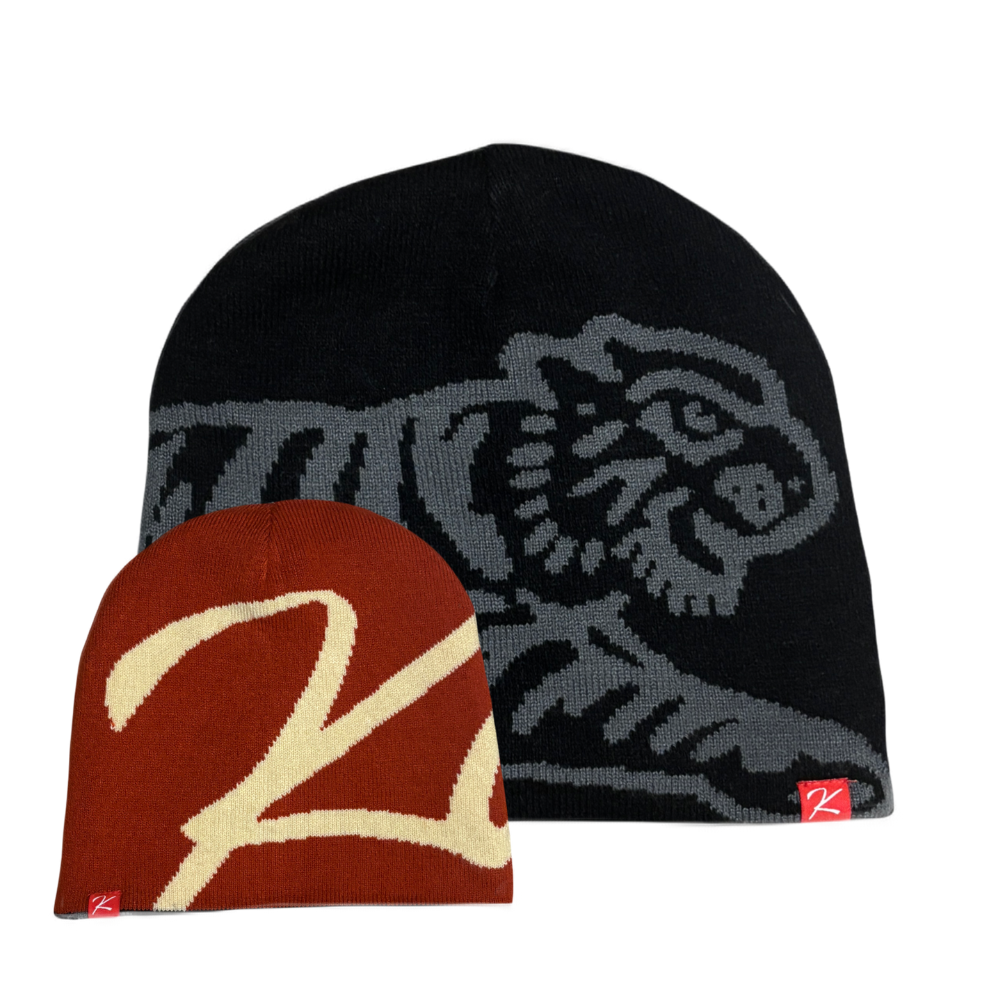 REVERSIBLE BEANIE (BLACK)
